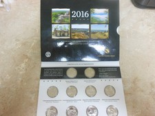 2016 P D - America The Beautiful - 25 C coin set of 10 - 16AA