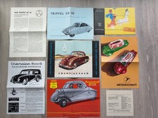 4x Prospekt - Messerschmitt Kabinenroller FMR Zündapp Janus Trippel Champion 400