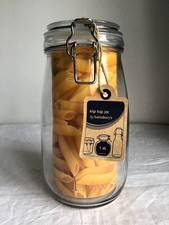 Sainsburys Clear Glass Klip Top Jar 1.4L Airtight Storage Container - NEW.