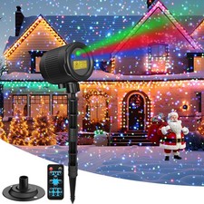 Christmas RGB Laser Projector Lights - Waterproof Indoor/Outdoor for Home, Ya...