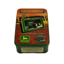John Deere Harvest Heritage Metal Collector 6 Card Set with Tin 50th Anniv. Ertl