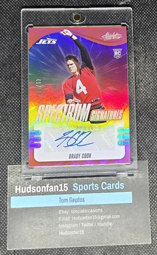 2025 Panini Absolute Brady Cook Orange (RAW)
