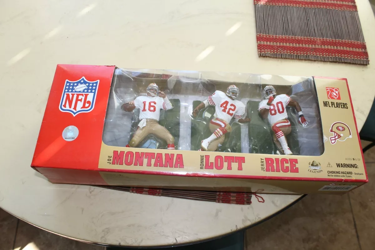 SAN FRANCISCO 49ERS 3 PACK MCFARLANE (MONTANA, LOTT & RICE