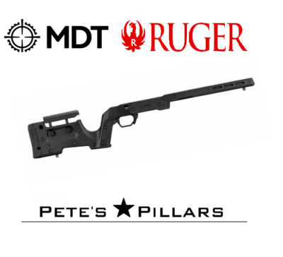 MDT XRS Ruger American SA Crossover Rifle Stock Chassis System Black 105345-BLK