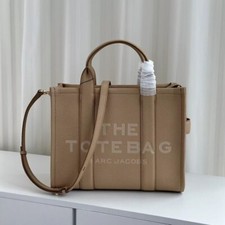 Bolso de Mano Marc Jacobs The Medium, Cuero Beige, Nuevo con Etiquetas 33*24*18cm