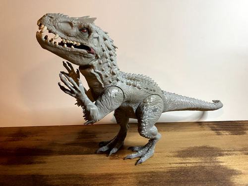 Jurassic World Indominus Rex 20” juguete de dinosaurio con luces y sonido (2014 Hasbro)