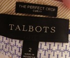 TALBOTS Khaki Beige "PERFECT Crop CURVY" CAPRI Pant Sz 2 (26.5 In Inseam) — photo 7