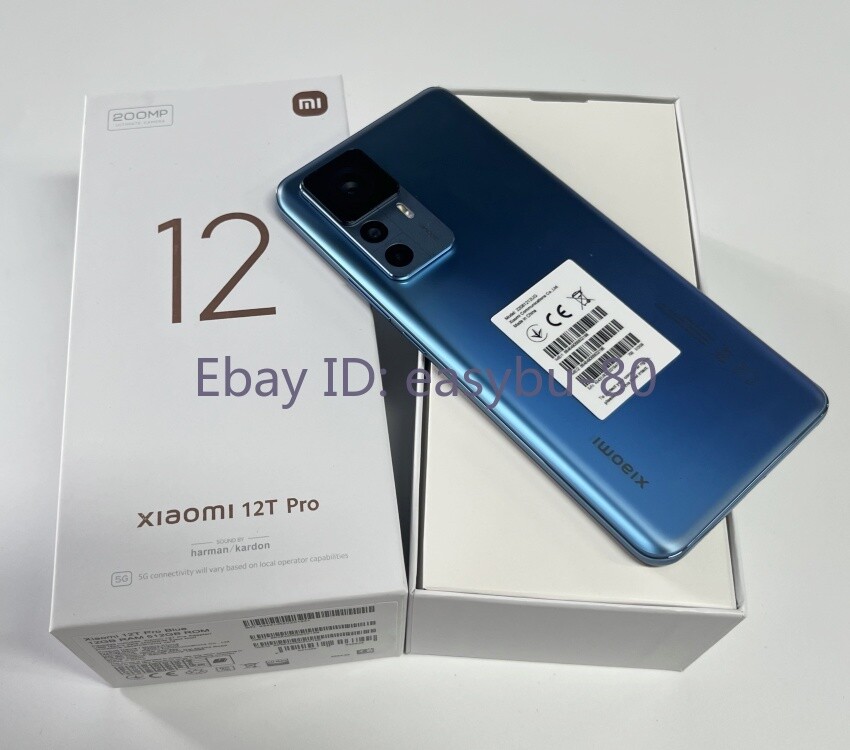Original Xiaomi 12T Pro 5G 256GB/512GB ROM DualSIM 5000mAh 200MP