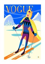 Alan Bodner SIGNED Vogue Ski-Cation Paper Print Limited Edition