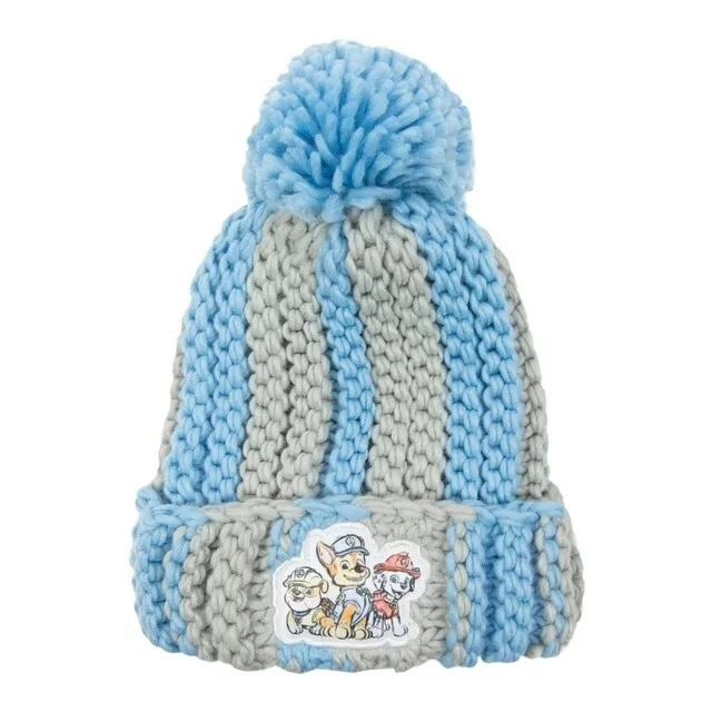 Conjunto de gorro y guantes de punto Paw Patrol azul y gris para niños pequeños/talla única Foto 2 de 4