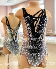 Rhythmic gymnastics costume Fashion black dyeing handmade