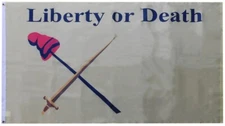 White Plains Liberty Or Death Premium 100D Woven Poly Nylon 3'x5' Flag Banner