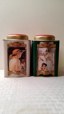 2 Coca-Cola Tea Caddy Tin Storage Coke (90)