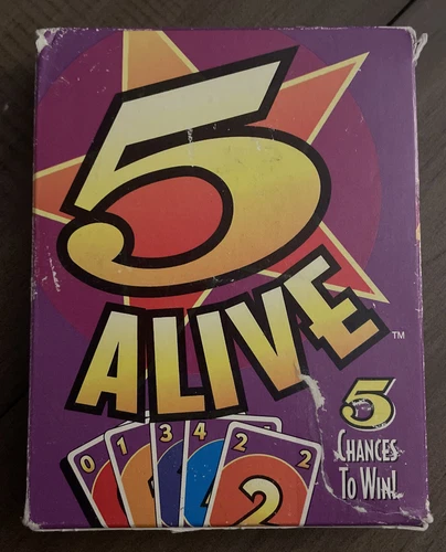Vintage 5 Alive Card Game 1994 Mattel 100% COMPLETE