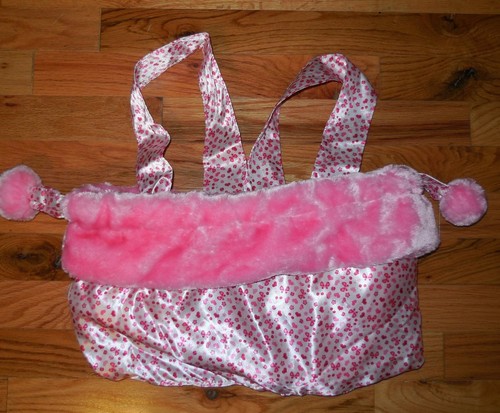 Capezio DANCER Backpack Reversible tote hearts Girls fuzzy pink Fun B111C - Picture 7 of 8