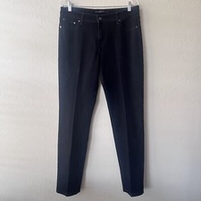 Levi's The Original Jean Mid Rise Skinny Black Denim Size 14M