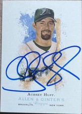 Aubrey Huff Autographed 2006 Topps Allen & Ginter #2
