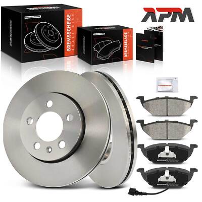 Bremsscheiben Bremsbeläge Vorne 256mm für Audi A2 A3 VW Golf 4 IV Polo Skoda