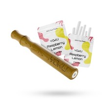 QUIT VAPING Nic-Free Ashwood Smokeless Inhaler with 12 Raspberry Lemon Cores