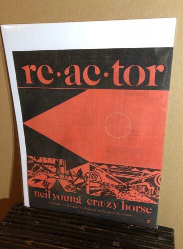 1981 NEIL YOUNG & CRAZY HORSE Reactor Album Promo Print Ad Great Color (MH212) - Picture 1 of 2
