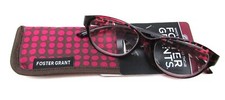 Foster Grant Reading Glasses with Soft Case MONICA MAGENTA - CHOOSE DIOPTER