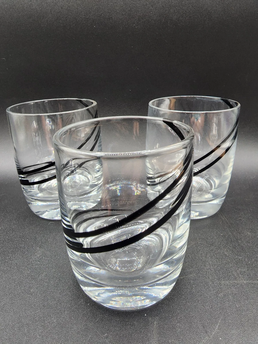 Black and white drinking glasses online