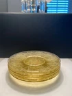 Depression Glass Yellow Plates- Cameo Design LOT (6) 6 inches