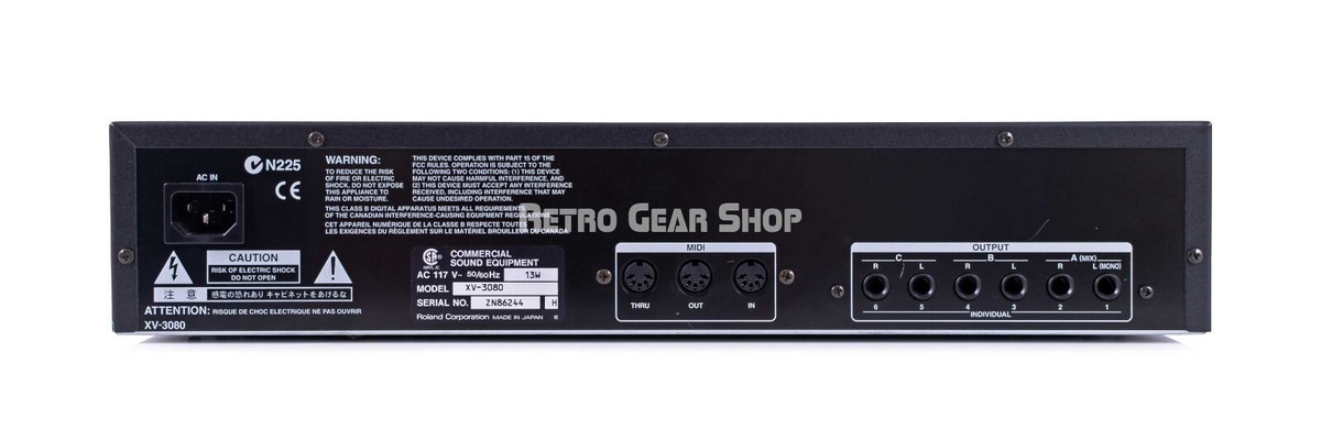 Roland XV-3080 Synth Module Rackmount Synthesizer Vintage Original
