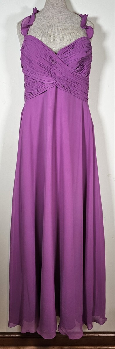 allure chiffon bridesmaid dresses Ladivine CD243 Size 12, 22 Petal Blush Long Sleeve Chiffon A Line Formal Dress V Neck Bridesmaid Dress Bridesmaid 22 / Petal Blush main image 0