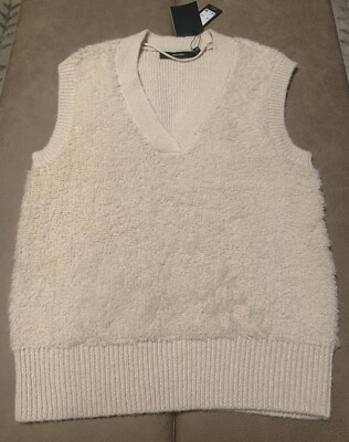 Vero Moda Loopi Sleeveless V-Neck Vest Beige Birch - NWT - Women s Medium