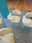 Vintage Barbie School Desk Chairs Lot Of 5 + Rocking Chair And Locker As Is — photo 5