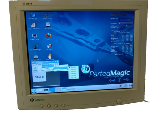 Gateway FPD1520 15” LCD Monitor W/Stand, Power Cord & VGA Cable *FREE SHIPPING!*
