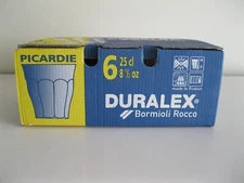 Duralex Picardie Tumbler Set Of 6 Clear Drinking Glasses Made In France 8 1/2 Oz