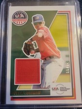 2022 PANINI STARS & STRIPES USA BASEBALL BUBBA COLEMAN JERSEY CARD 30/99