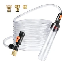 50ft Gravel Vacuum Aquarium Water Changer Home Store Fish Tank Cleaning Tools