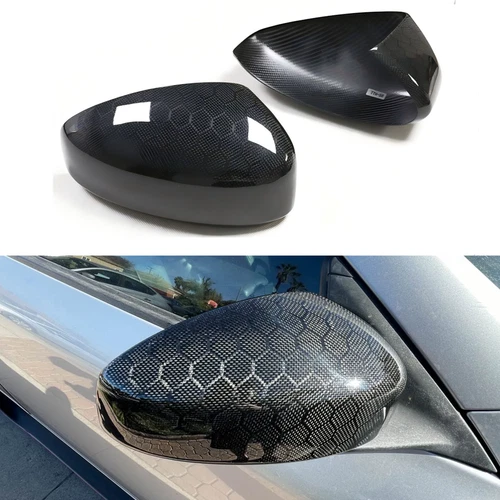 FOR 2003-2007 INFINITI G35 CARBON FIBER HoneyBomb DIRECT ADD-ON MIRROR COVER Cap
