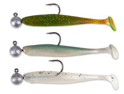 IRON CLAW Easy Shad PnP 5cm-3,5g  von Sänger-3 Stück pro Packung mit Jig pro Mix