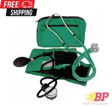 Dixie EMS Blood Pressure and Sprague Stethoscope Kit - Green