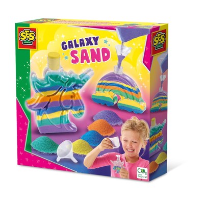 14771 Galaxy Sand Art Bouteilles Licorne et Arc-en-Ciel Jaune