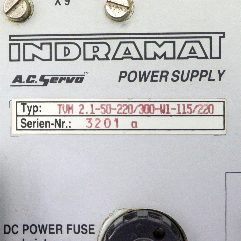 Indramat AC Servo Power Supply TVM2.1-50-220/300-W1-115/220 **TESTED WARRANTY** - Изображение 3 из 3