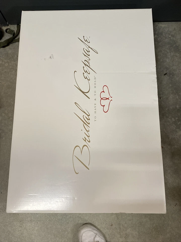 Vestido de novia y velo blanco suave David’s Bridal para mujer talla 6  Foto 3 de 4