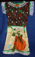 **NEW** Handmade Autumn Fall Pumpkins Oven Door Dress Kitchen Hand Towel #607