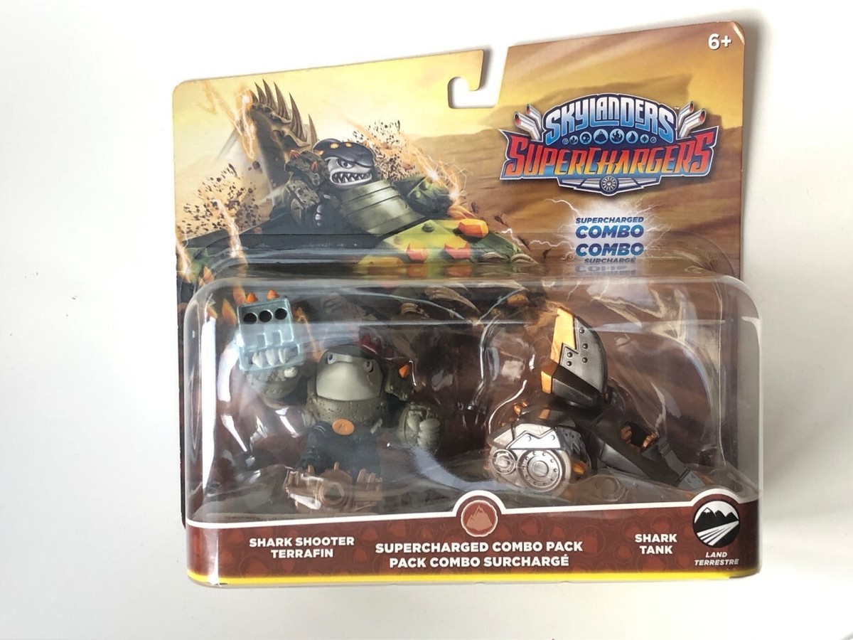 SKYLANDERS SUPERCHARGERS Shark Tank and Shark Shooter Terrafin