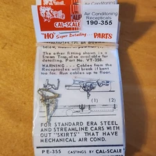 Air Conditioning Receptacles Pack of 2 Brass HO Scale Cal Scale 190-355 Detail