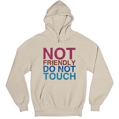 Not Friendly Do Not Touch Unisex Hoodie lustige Sprüche Pullover sarkastische Kleidung