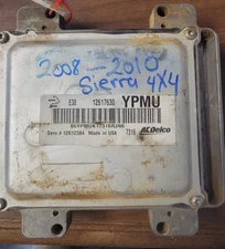 GMC SIERRA 4X4 POWERTRAIN CONTROL MODULE (PCM) WORKS WITH 2008 TO 2010 MODELS 