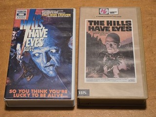 The Hills Have Eyes Horror VHS Part 1 & 2 Double Feature 1977 Harmony Vision