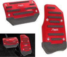 2 PCS Car Accelerator Brake Foot Pedal Set, Alloy Anti-Rust Structure Pedal Cove