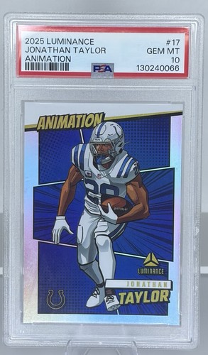 Jonathan Taylor #17 2025 Panini Luminance Animation card