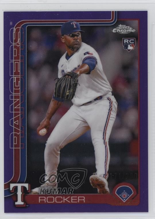 2025 Topps Chrome Purple Refractor /250 Kumar Rocker #73 19n6